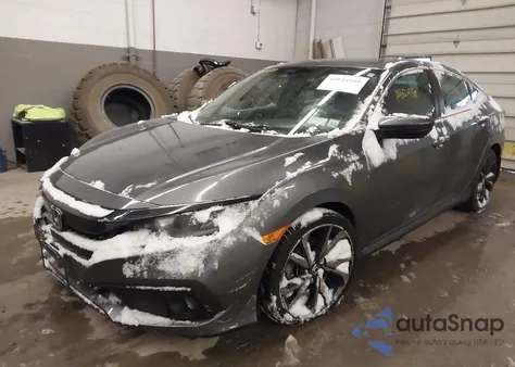 2019 Honda Civic Sport z USA, uszkodzony, nr VIN 2HGFC2F81KH560586